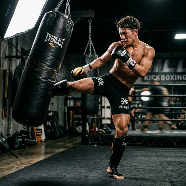 男性のキックボクシング・パーソナルトレーニング